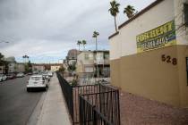 Apartments on Calcaterra Circle in the Palos Verdes neighborhood in Las Vegas Monday, April 15, ...
