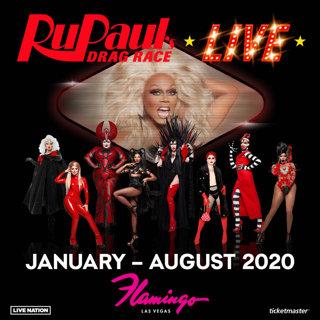 “Ru Paul’s Drag Race Live!” opens 9:30 p.m. Jan. 30. at Flamingo Las Vegas. (Kelly Frey)