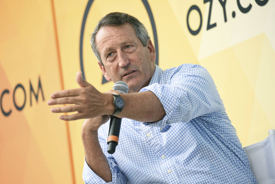 In this July 21, 2018, file photo, Republican politician Mark Sanford speaks at OZY Fest in Cen ...