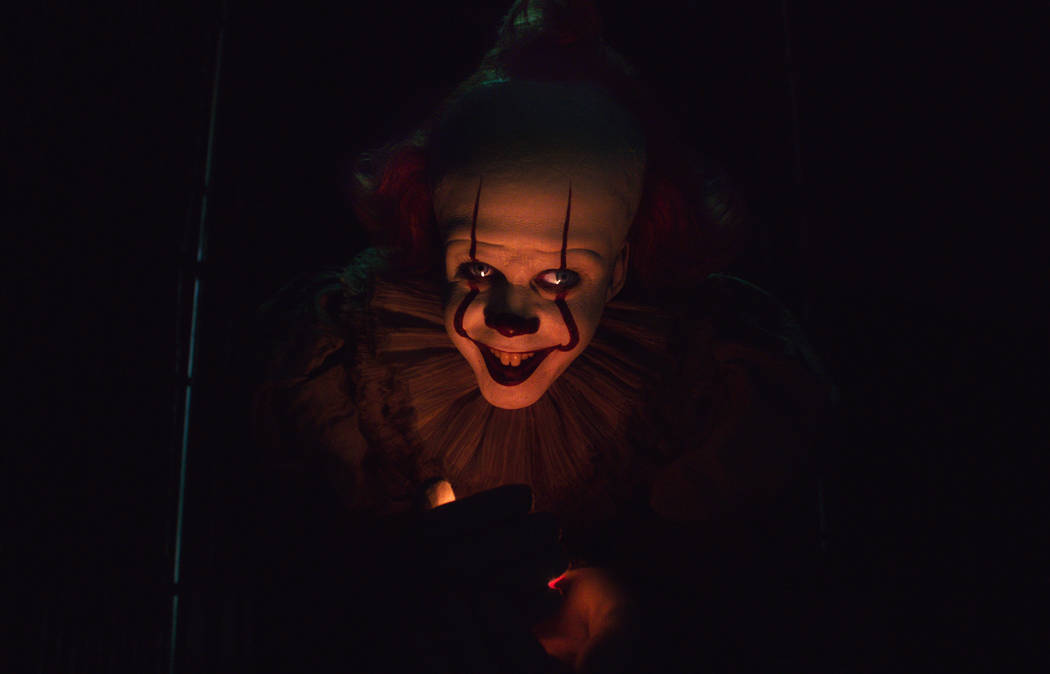 This image released by Warner Bros. Pictures shows Bill Skarsgard as Pennywise in New Line Cine ...