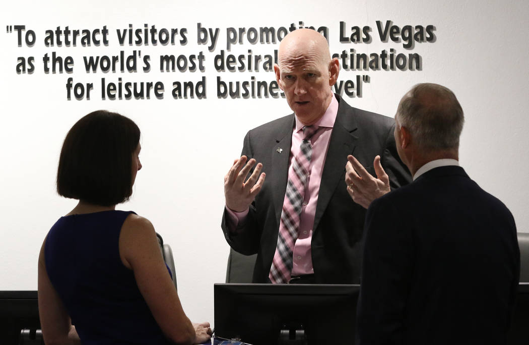 The Las Vegas Convention and Visitors AuthorityBoard Chairman and Clark County Commissioner Lar ...