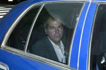 In a Nov. 18, 2003, file photo, John Hinckley Jr. arrives at U.S. District Court in Washington. ...