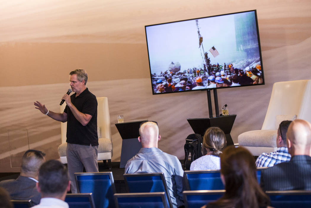 MGM Resorts International CEO Jim Murren speaks during a "Whiskey and War Stories" ev ...