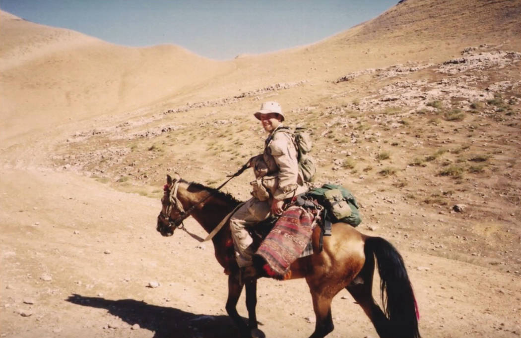 This undated image provided by the American Freedom Distillery shows Mark Nutsch, commander of ...