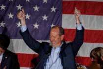North Carolina 9th district Republican congressional candidate Dan Bishop celebrates his victor ...