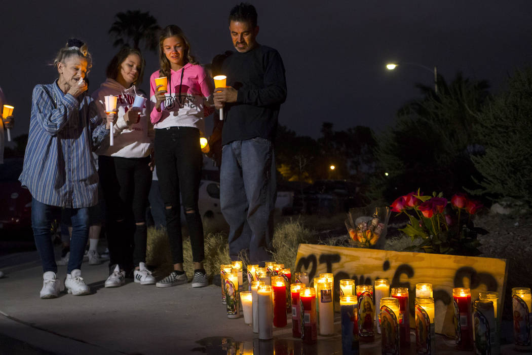 Family and friends of Jennifer Ratay including, from left, Mary Ann Ratay, mother of Jennifer R ...