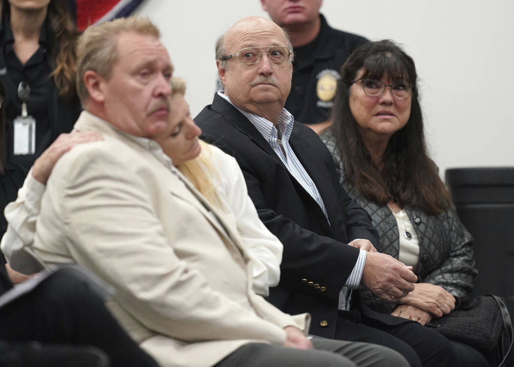 Terri Lynn Hollis' family listens during a news conference in Torrance, Calif. on Wednesday, Se ...