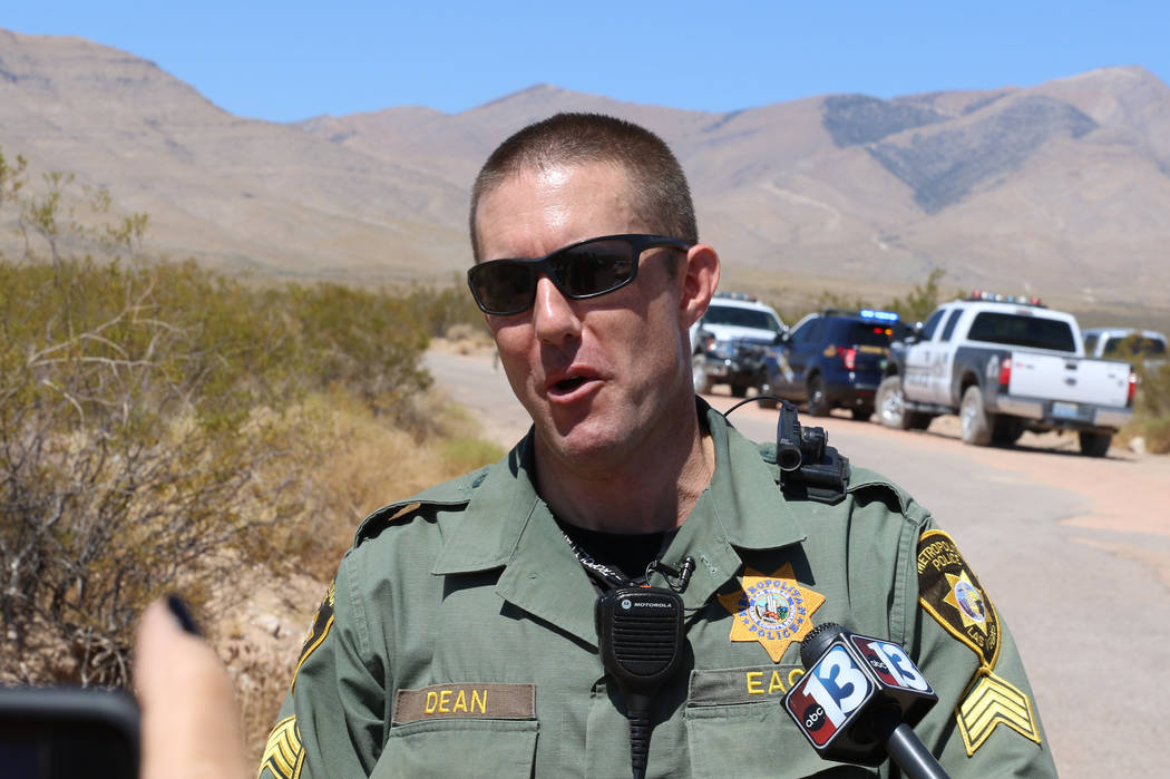 Metro spokesperson Sgt. Jeff Dean addresses the media near the crash site of a hot air balloon ...