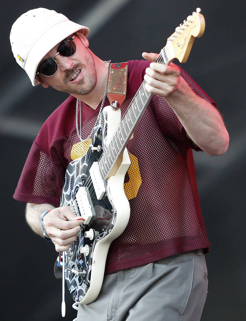 Portugal. The Man guitarist John Gourley performs at the Boston Calling Music Festival on Frida ...