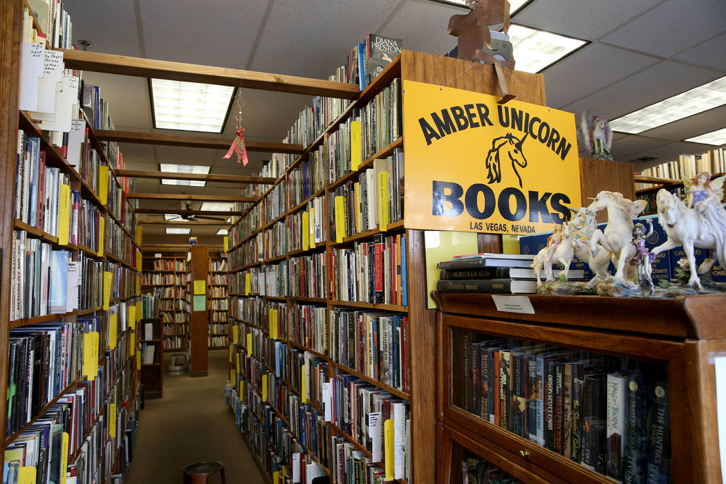 Amber Unicorn Books at 2101 S. Decatur Blvd. in Las Vegas, Thursday, Sept. 5, 2019. (K.M. Canno ...