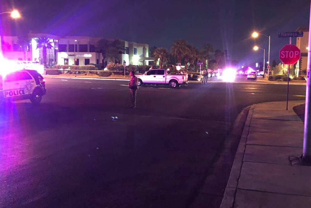 At least two people died in a crash on Friday, Sept. 13, 2019, at Flamingo Road and Duneville S ...