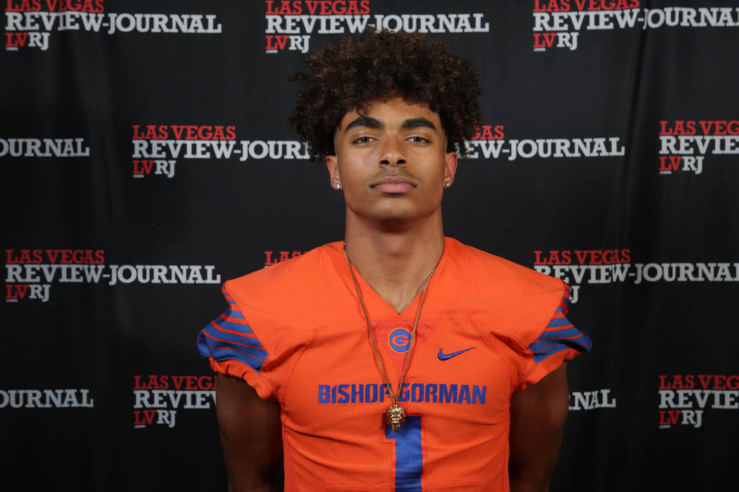 Bishop Gorman's Micah Bowens is a member of the Nevada Preps all-state football team.