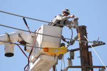 FILE: More than 13,000 NV Energy customers were without power Sunday morning after damage to eq ...