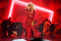 Christina Aguilera performs at the grand opening of her new Las Vegas show: THE XPERIENCE at Pl ...