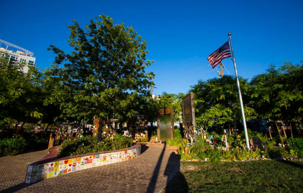 A view of the Las Vegas Healing Garden in Las Vegas on Wednesday, Sept. 18, 2019. (Chase Steven ...