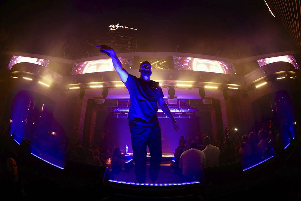 Drake is shown at XS Nightclub at Wynn Las Vegas on Saturday, Sept. 14, 2019. (Wynn Nightlife)