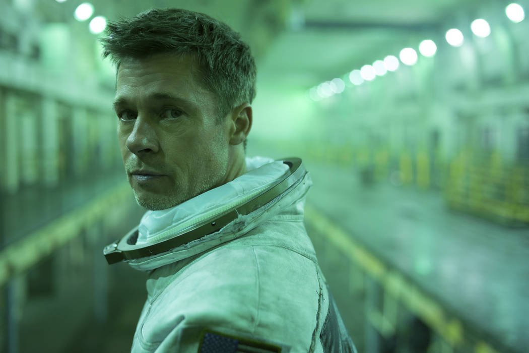 This image released by 20th Century Fox shows Brad Pitt in a scene from "Ad Astra," i ...