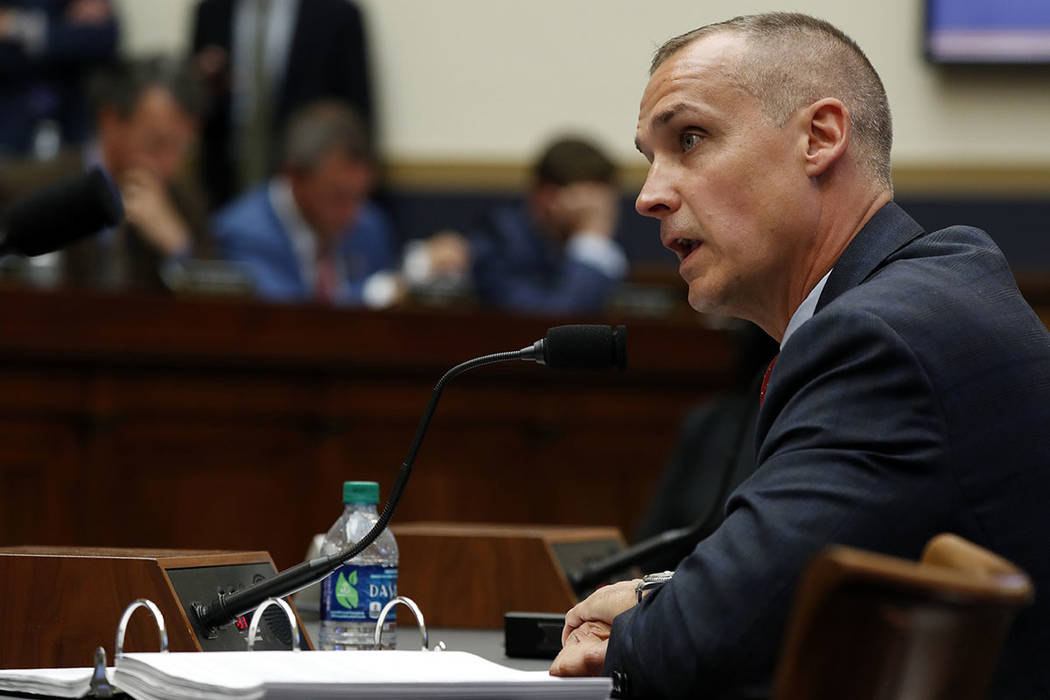 Corey Lewandowski, former campaign manager for President Donald Trump, testifies to the House J ...