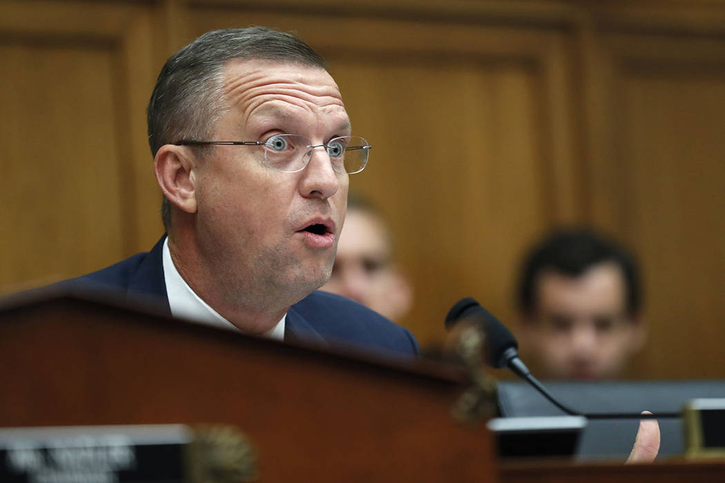 Rep. Doug Collins, R-Ga., the ranking member on the House Judiciary Committee questions Corey L ...