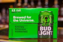 The the limited-edition Bud Light alien cans at the Sunset View Inn are available along with ot ...