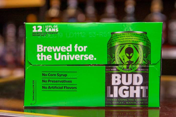 The the limited-edition Bud Light alien cans at the Sunset View Inn are available along with ot ...