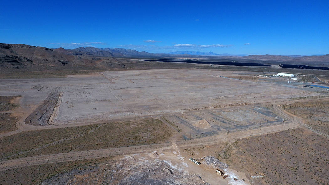 Aerial view of 900 acres at Apex Industrial Park that Faraday Future had put on the market afte ...
