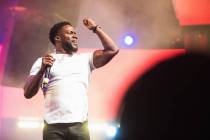 Comic Kevin Hart is shown at Drai's Nightclub at the Cromwell on the Las Vegas Strip, Dec. 30, ...