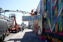 The Bacardi Art Motel is underway in preparation for Life is Beautiful music festival in downto ...
