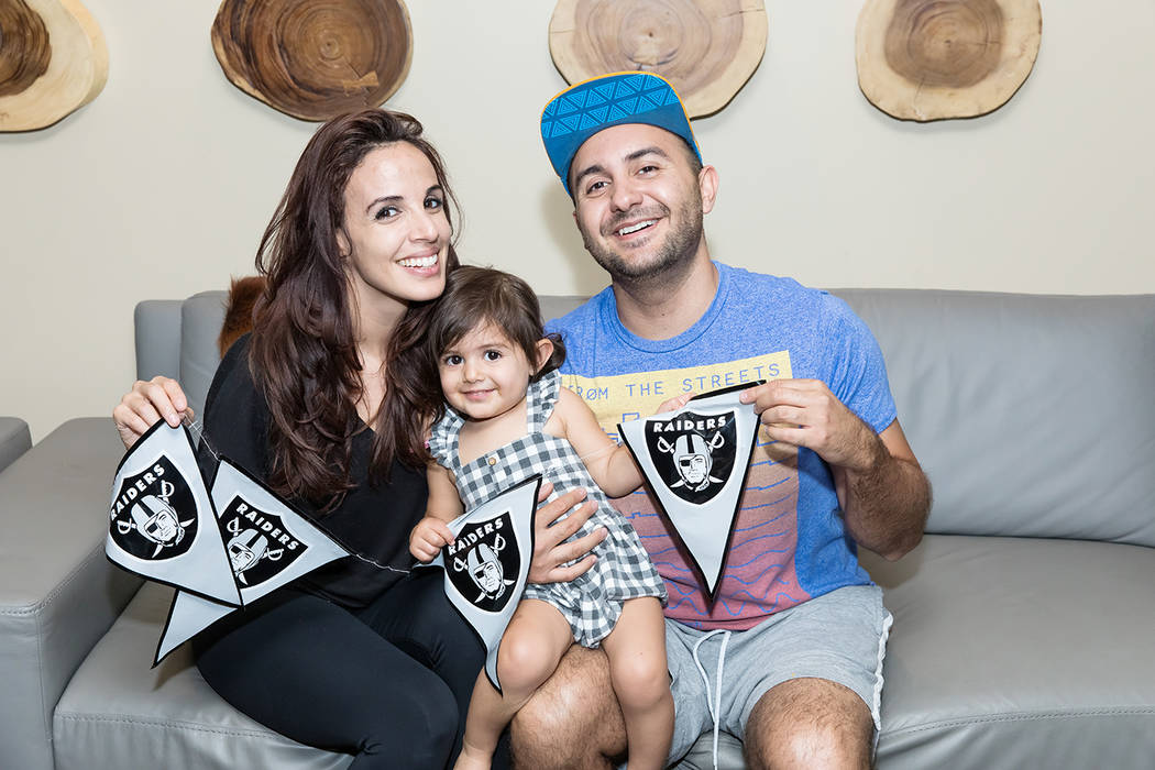 One Las Vegas residents Amana Suleiman and Anaya and Saad Ahmed watched their favorite NFL team ...