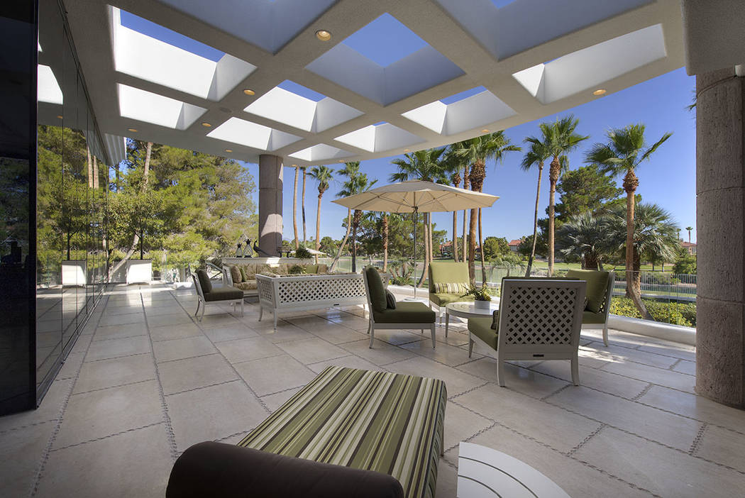 The deck is furnished with Mckinnon and Harris handcrafted furniture. (Synergy Sotheby’s Inte ...