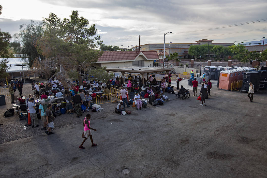 The Courtyard Homeless Resource Center in Las Vegas, Wednesday, July 24, 2019. The center recen ...