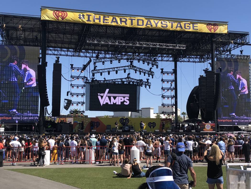 The scene at the iHeartRadio Music Festival's Daytime Stage at Las Vegas Festival Grounds on Sa ...