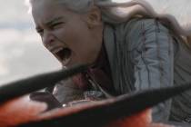 Emilia Clarke in a scene from "Game of Thrones." photo: Helen Sloan/HBO