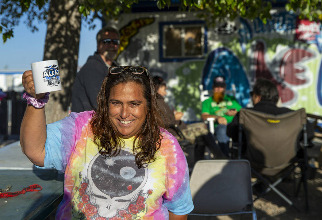 Connie West of the Little A'Le'Inn on Thursday, Sept. 19, 2019 in Rachel. (L.E. Baskow/Las Vega ...