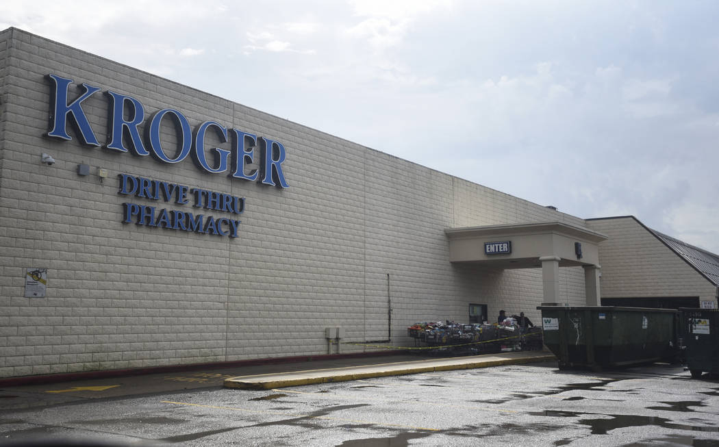Kroger off of Phelan is closed after flooding affected the store, Friday, Sept, 20, 2019, in Be ...