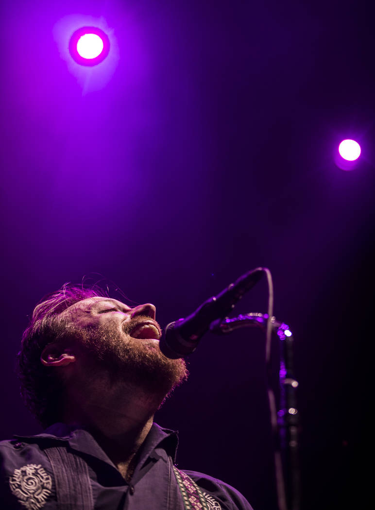 The Black Keys Dan Auerbach performs on the Downtown Stage during the second day of Life is Be ...