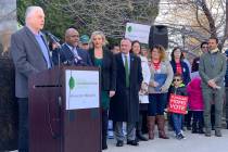 Gov. Steve Sisolak announced Tuesday, March 12, 2019, that Nevada will join the U.S. Climate Al ...