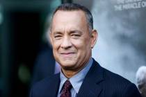 In a Sept. 8, 2016, file photo, Tom Hanks arrives at the premiere of "Sully" in Los Angeles. Ha ...