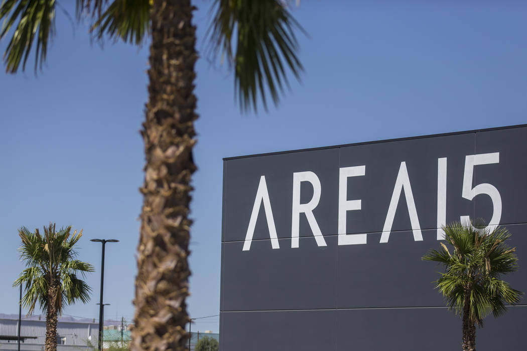 Area15 retail and entertainment complex on Tuesday, Sept. 24, 2019, in Las Vegas. (Benjamin Hag ...