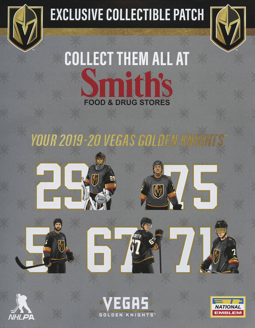 Vegas Golden Knights exclusive collectible patches available at Smith's Food and Drug Stores. ( ...