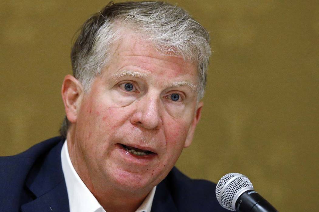 Manhattan District Attorney Cyrus Vance speaks during a discussion in Salt Lake City, Sept. 27, ...