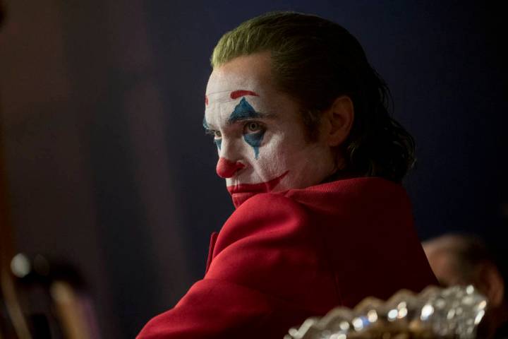 This image released by Warner Bros. Pictures shows Joaquin Phoenix in a scene from "Joker," in ...