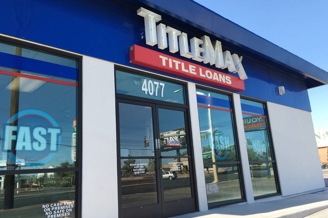 TitleMax (Las Vegas Review-Journal file)