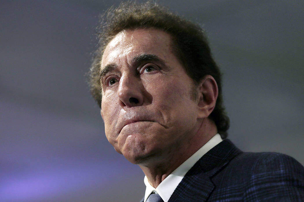 This March 15, 2016, file photo, shows casino mogul Steve Wynn at a news conference in Medford, ...