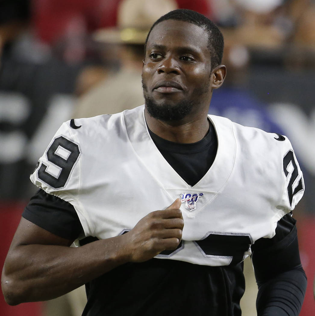 Oakland Raiders free safety Lamarcus Joyner (29) during an NFL preseason football game against ...