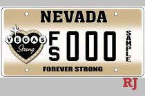 The “Forever Strong” specialty Nevada license plate is being released Tuesday (Nevada Depar ...