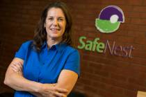 Safe Nest CEO Liz Ortenburger at her office in Las Vegas on Wednesday, Oct. 3, 2018. Richard Br ...