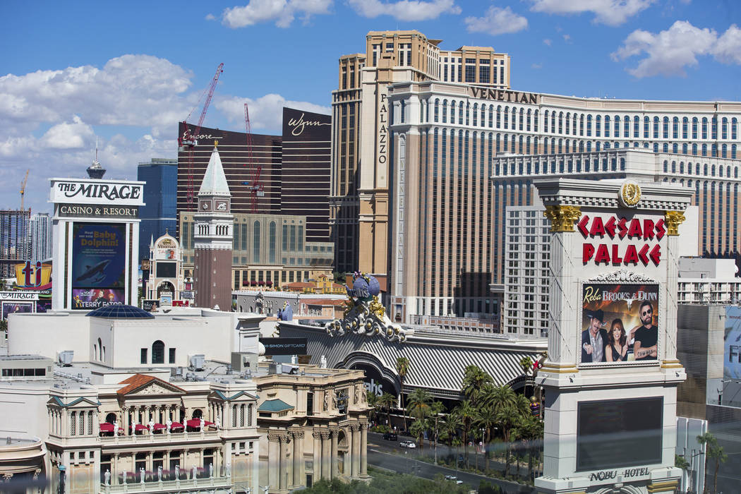 This Oct. 4, 2018, file photo shows casino hotels on the Strip in Las Vegas. Richard Brian Las ...
