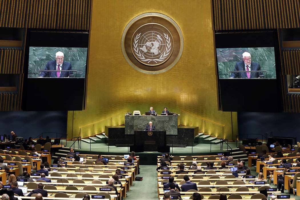 Syria's Deputy Prime Minister Walid Al-Moualem addresses the 74th session of the United Nations ...