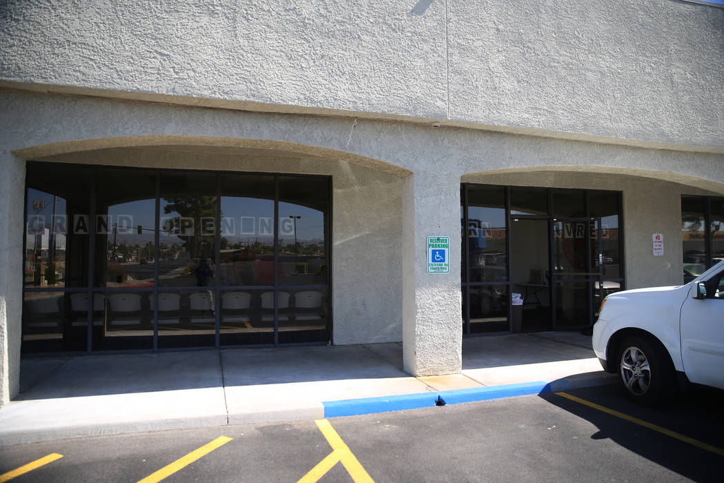 The Clark County Republican Party headquarters in Las Vegas after a break-in earlier in the mor ...